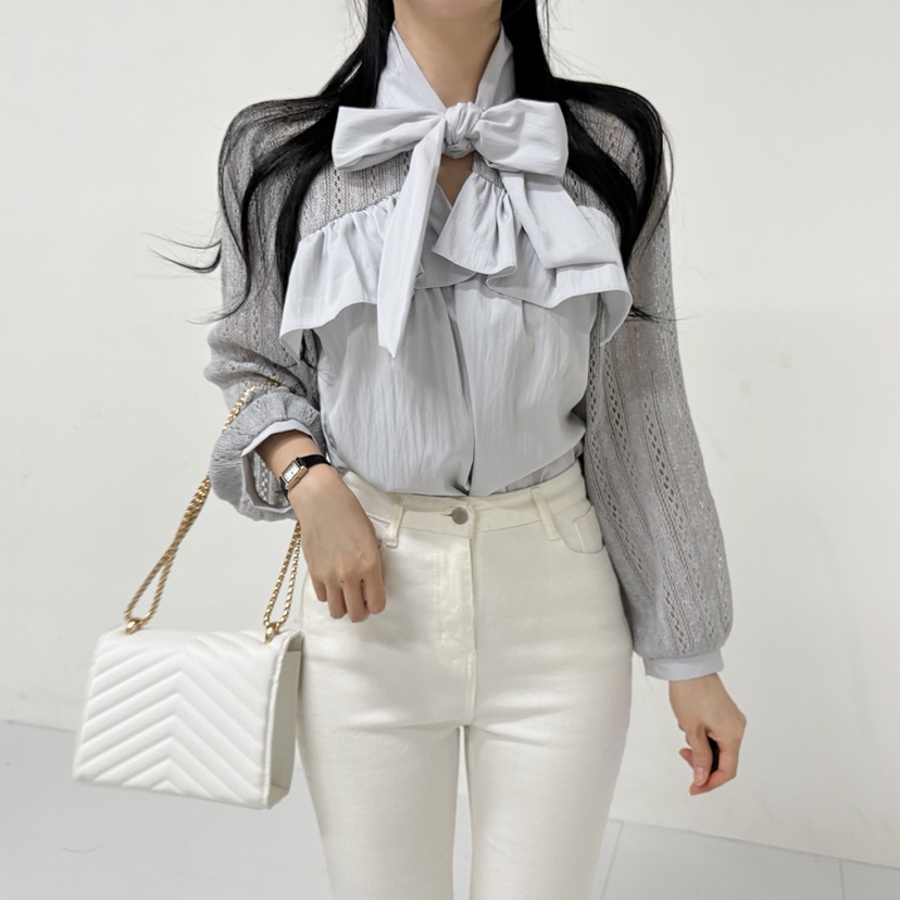 BLUE RIBBON東大門㊣直郵女士新品職業熱賣人氣襯衫蕾絲衫BLUE RIBBON襯衫/蕾絲衫