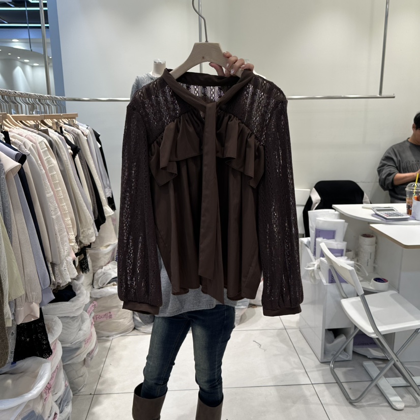 BLUE RIBBON東大門㊣直郵女士新品職業熱賣人氣襯衫蕾絲衫BLUE RIBBON襯衫/蕾絲衫圖色3