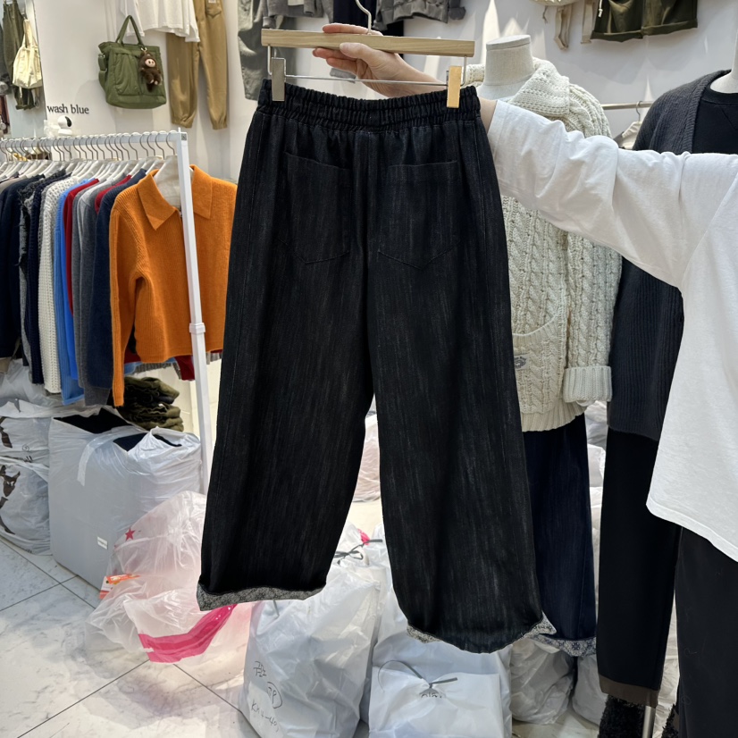 WASHBLUE東大門㊣實拍女裝新品時尚推薦人氣熱賣職業牛仔褲WASHBLUE牛仔褲