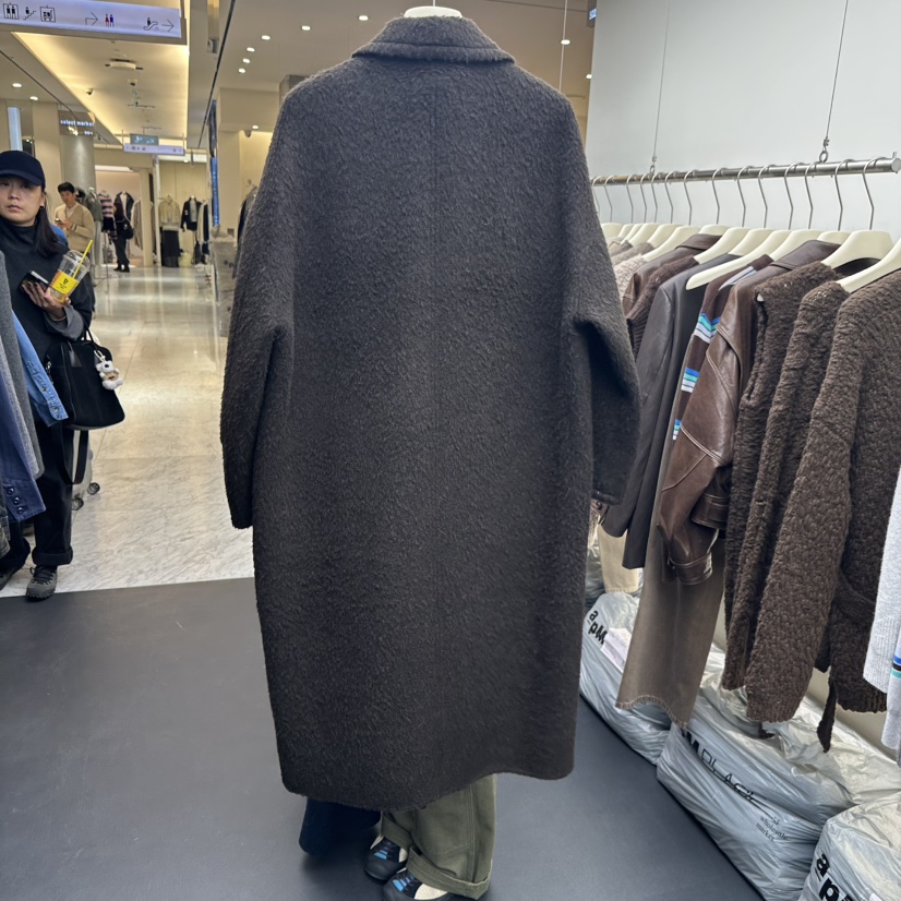 BANUL東大門㊣代購女士新款推薦人氣職業休閑中長款大衣羊毛BANUL中長款大衣
