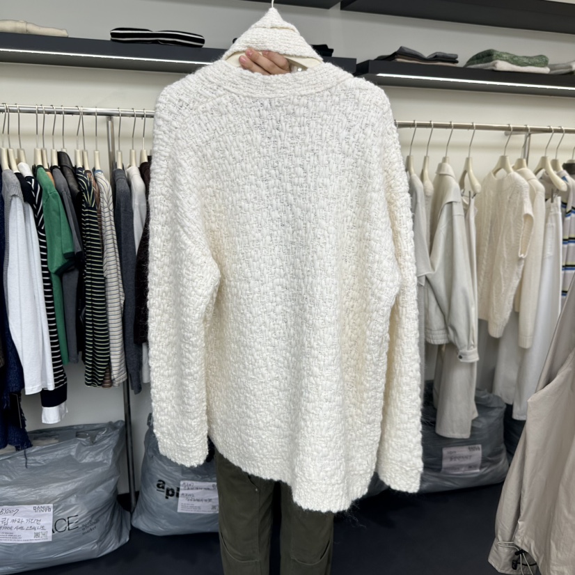 BANUL東大門㊣實拍女士新品職業推薦時尚針織衫含圍巾腰帶開衫BANUL針織衫