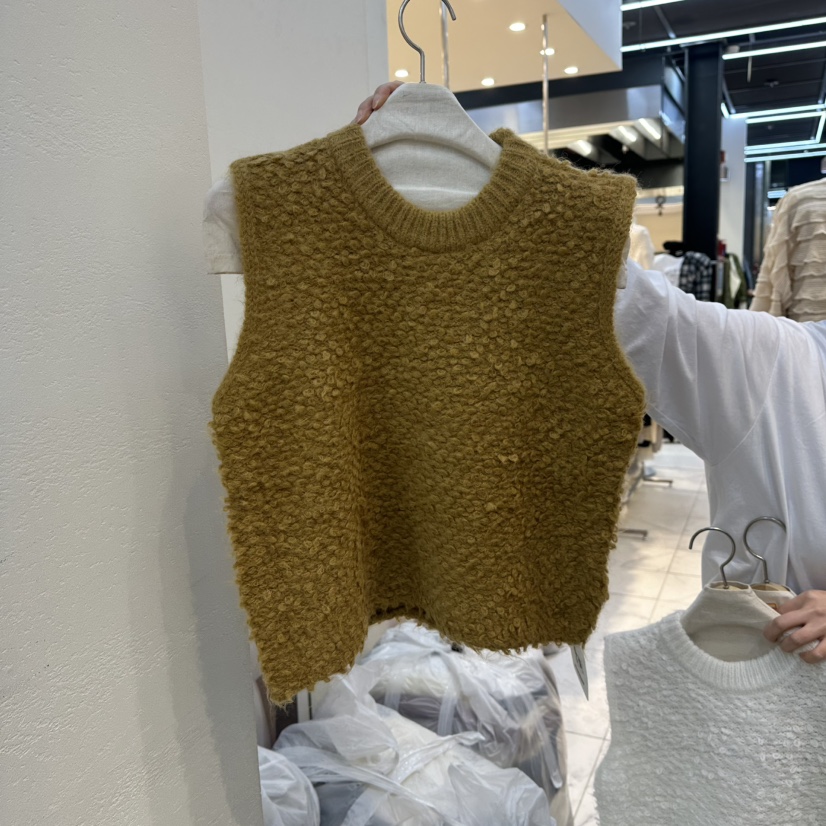 WASHBLUE東大門㊣代購女裝新品休閑熱賣人氣25秋冬時尚馬甲WASHBLUE馬甲圖色2