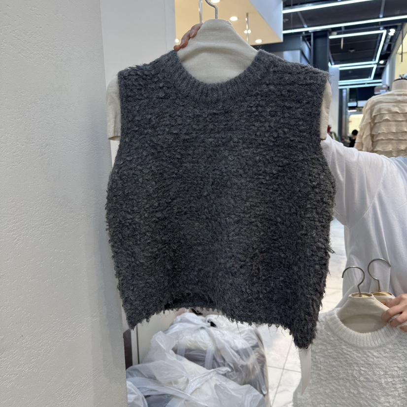 WASHBLUE東大門㊣代購女裝新品休閑熱賣人氣25秋冬時尚馬甲WASHBLUE馬甲圖色3