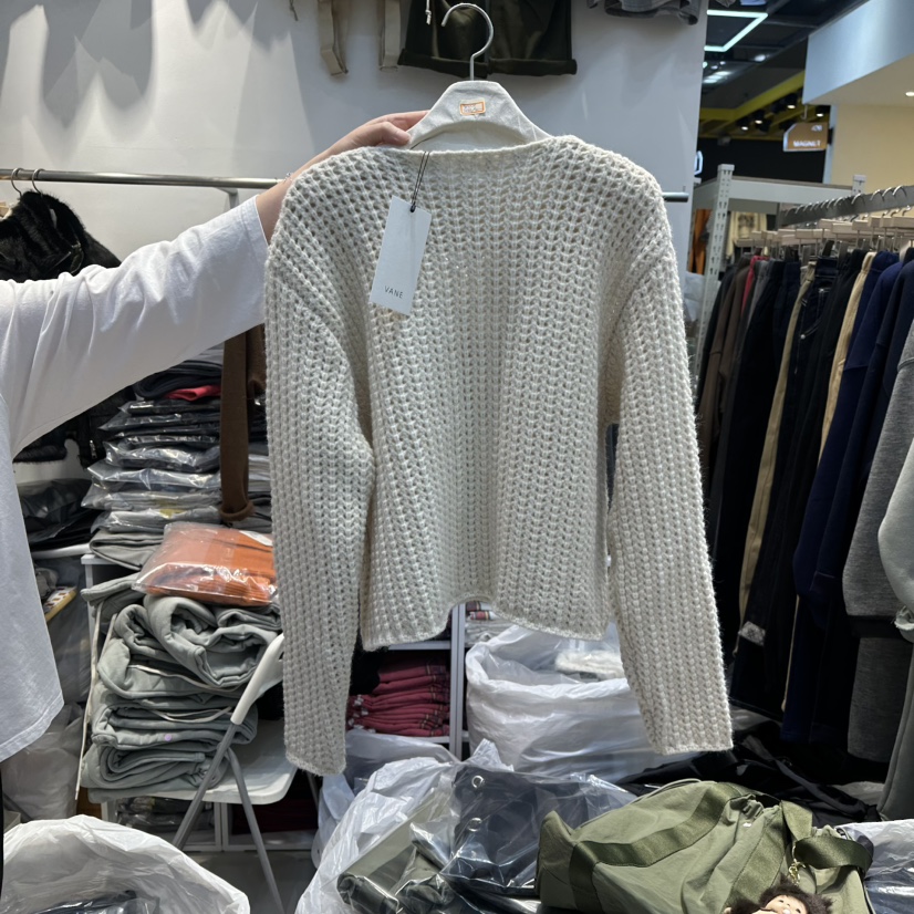 WASHBLUE東大門㊣直郵女士新品時尚25秋冬推薦休閑毛衣開衫WASHBLUE毛衣