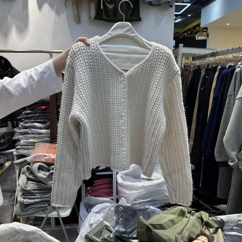 WASHBLUE東大門㊣直郵女士新品時尚25秋冬推薦休閑毛衣開衫WASHBLUE毛衣圖色1