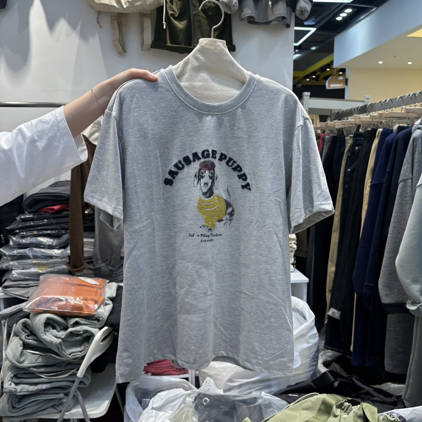 WASHBLUE韓國代購㊣女裝新款25秋冬人氣熱賣時尚職業休閑T恤WASHBLUET恤圖色1