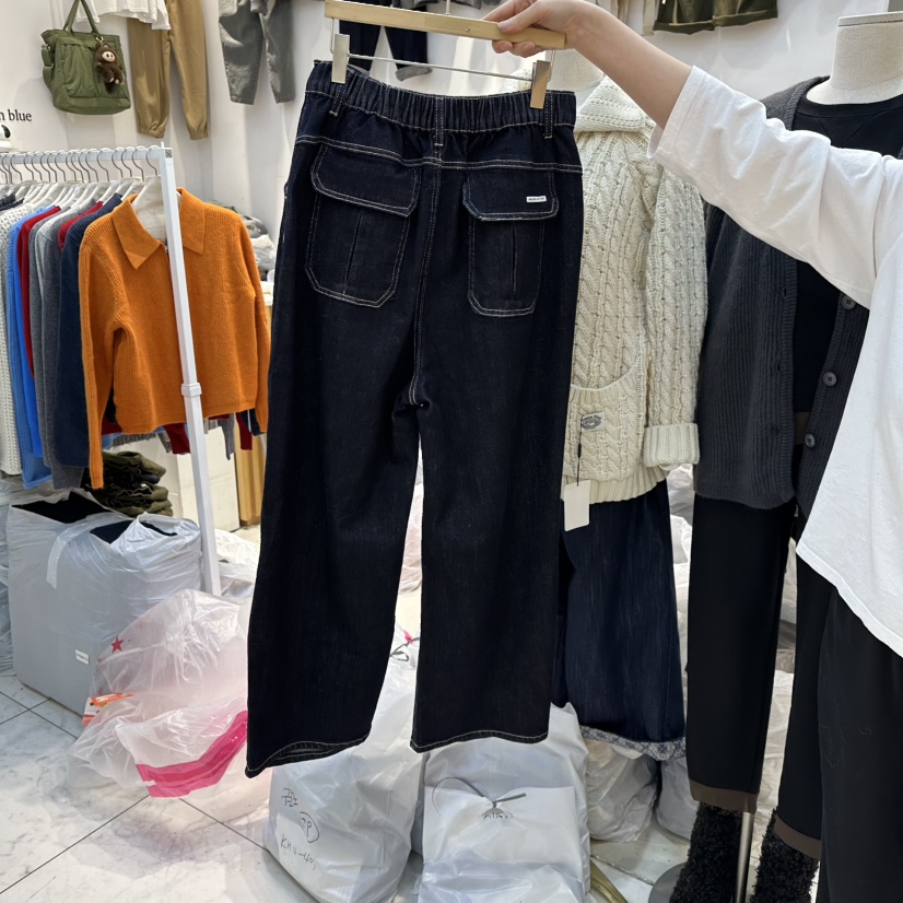 WASHBLUE東大門㊣代購女士新品休閑熱賣推薦時尚25秋冬牛仔褲WASHBLUE牛仔褲