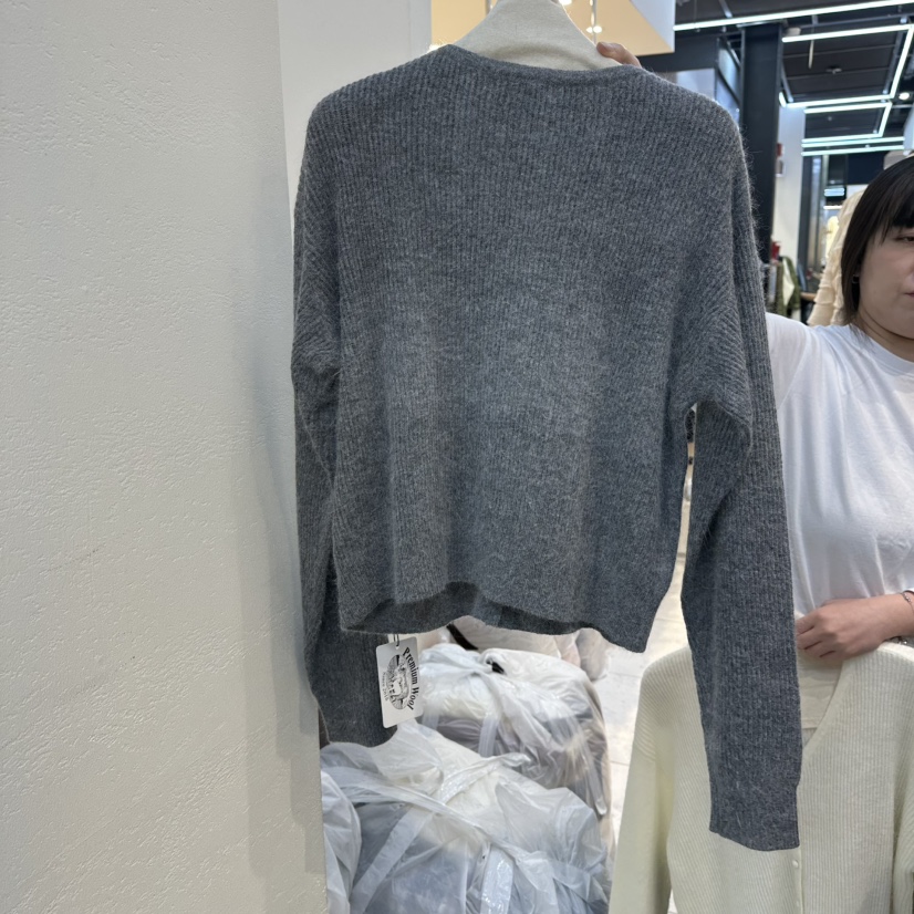 WASHBLUE韓國代購㊣女裝新款熱賣休閑推薦職業針織衫開衫紐扣WASHBLUE針織衫