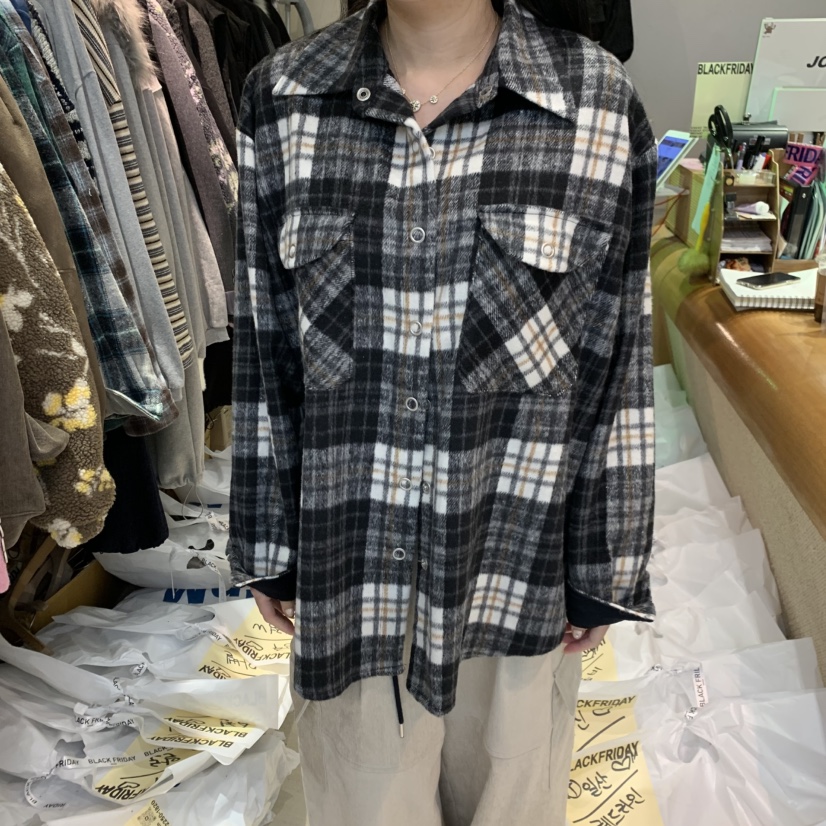 BLACKFRIDAY東大門㊣實拍女士新品休閑人氣熱賣職業襯衫蕾絲衫BLACK FRIDAY襯衫/蕾絲衫圖色1