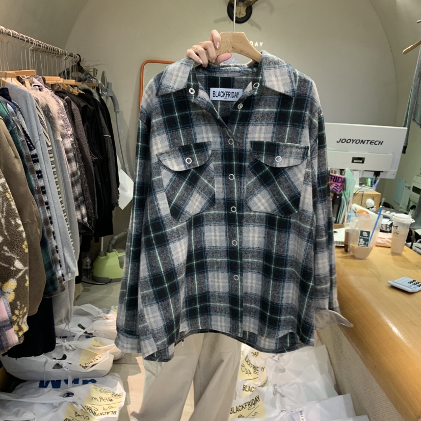 BLACKFRIDAY東大門㊣實拍女士新品休閑人氣熱賣職業襯衫蕾絲衫BLACK FRIDAY襯衫/蕾絲衫圖色3