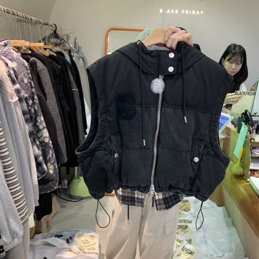 BLACKFRIDAY東大門㊣直郵女裝新品25秋冬熱賣休閑推薦職業馬甲BLACK FRIDAY馬甲圖色1