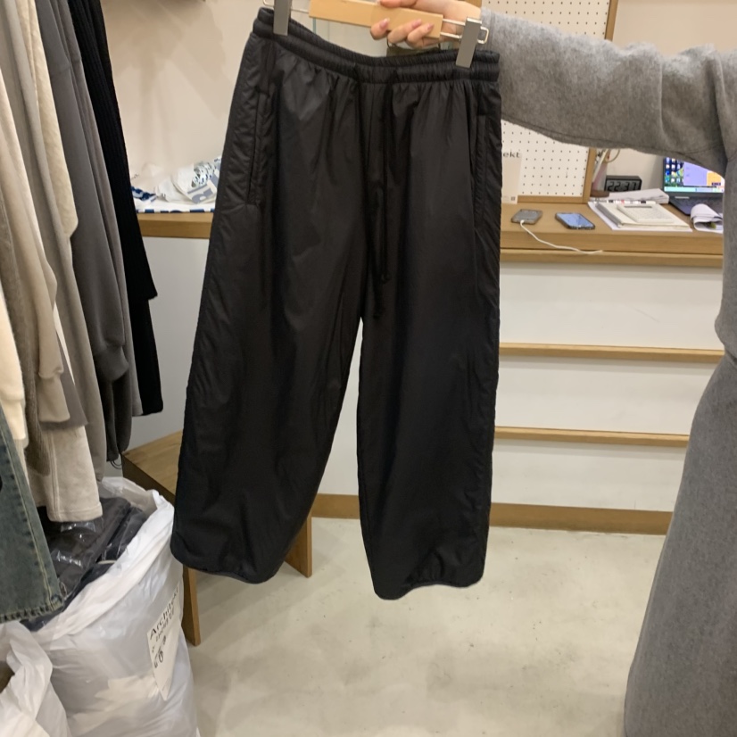 ARCHITEKT韓國代購㊣女士新款時尚25秋冬人氣休閑褲填充夾棉ARCHITEKT休閑褲圖色1