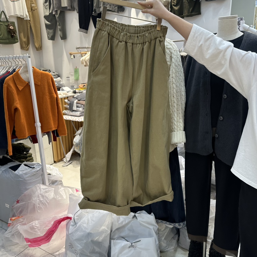 WASHBLUE東大門㊣代購女裝新品推薦人氣職業休閑時尚休閑褲WASHBLUE休閑褲圖色2