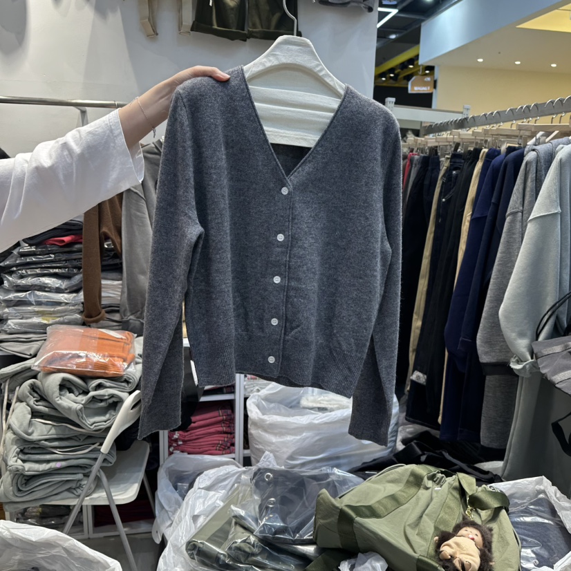 WASHBLUE東大門㊣代購女士新品職業休閑推薦針織衫羊毛開衫WASHBLUE針織衫圖色2