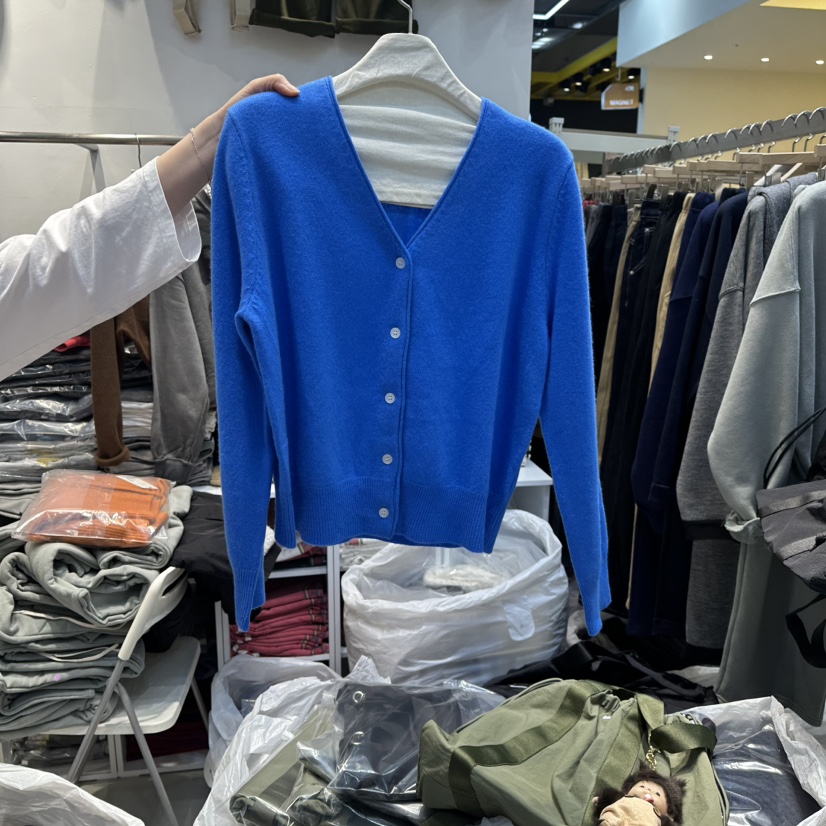 WASHBLUE東大門㊣代購女士新品職業休閑推薦針織衫羊毛開衫WASHBLUE針織衫圖色4