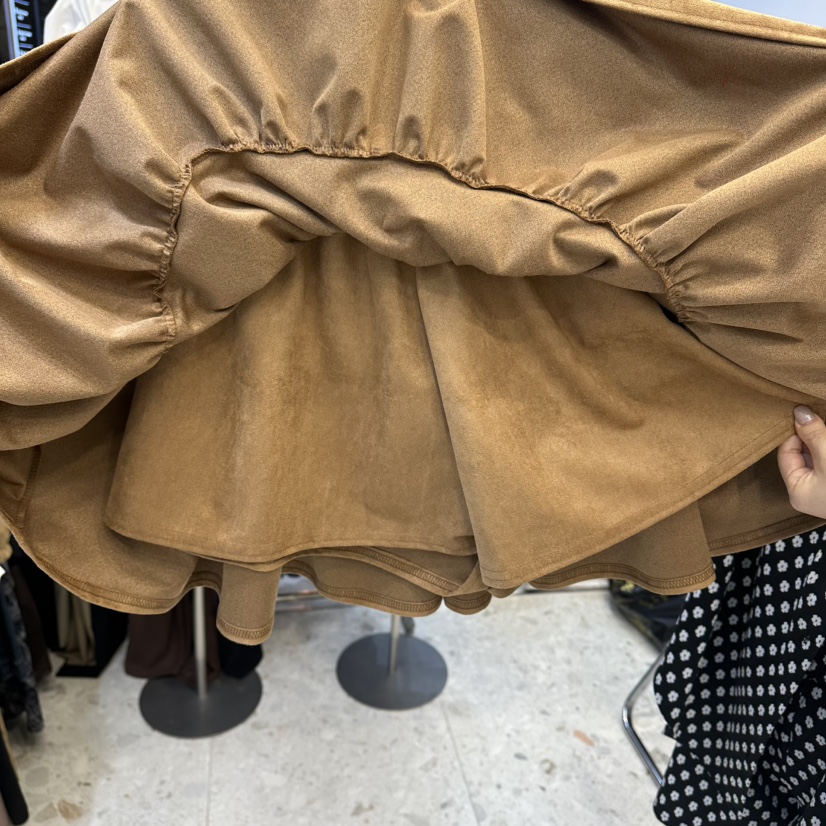 MARIGOLD東大門㊣直郵女裝新款人氣休閑時尚25秋冬裙褲麂皮MARIGOLD裙褲