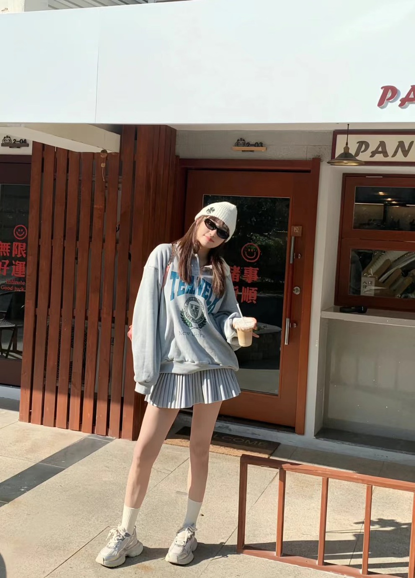 ONDO-P東大門㊣實拍女士新款25秋冬推薦人氣熱賣職業衛衣羊毛ONDO-P衛衣