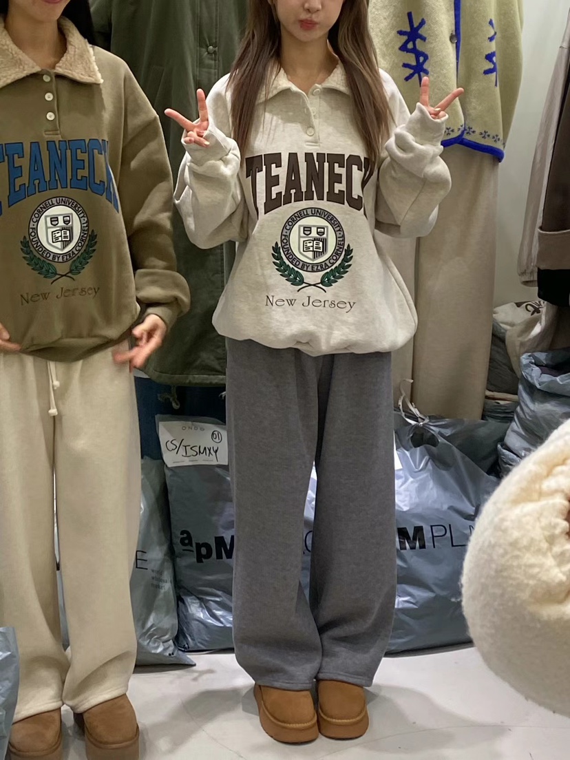 ONDO-P東大門㊣實拍女士新款25秋冬推薦人氣熱賣職業衛衣羊毛ONDO-P衛衣