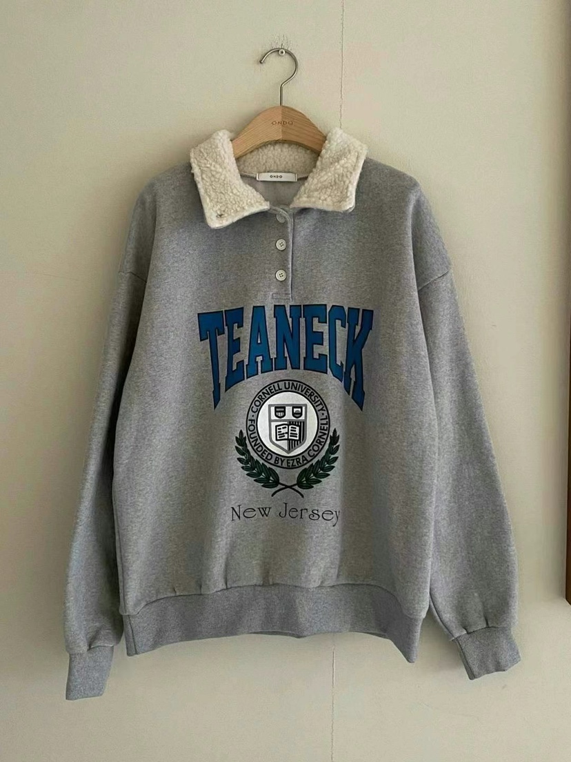 ONDO-P東大門㊣實拍女士新款25秋冬推薦人氣熱賣職業衛衣羊毛ONDO-P衛衣圖色1