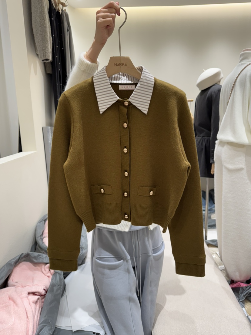 MARKE-P東大門㊣實拍女裝新款職業熱賣人氣25秋冬推薦針織衫MARKE-P針織衫圖色1