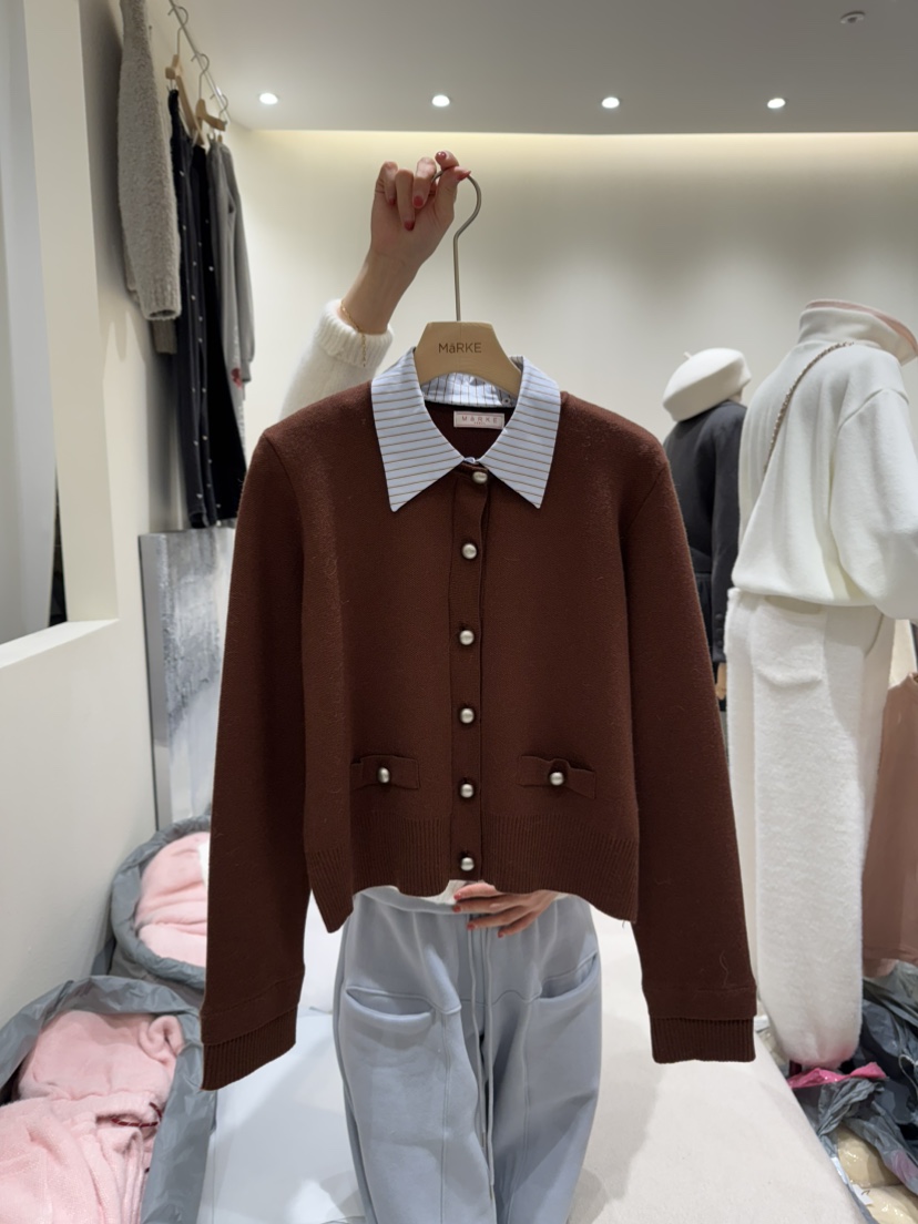 MARKE-P東大門㊣實拍女裝新款職業熱賣人氣25秋冬推薦針織衫MARKE-P針織衫圖色2