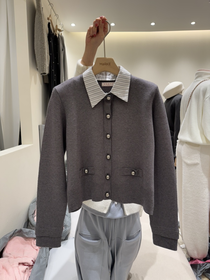 MARKE-P東大門㊣實拍女裝新款職業熱賣人氣25秋冬推薦針織衫MARKE-P針織衫圖色3