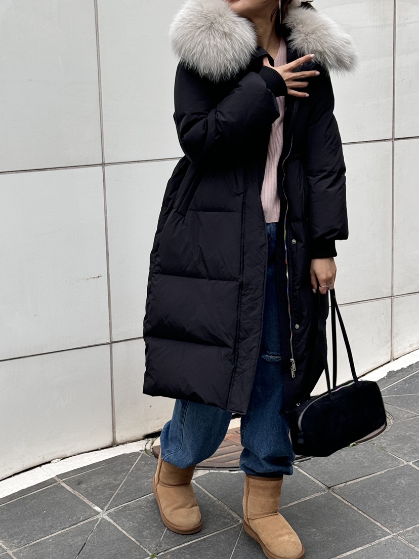 BUTTER-P東大門㊣直郵女裝新款25秋冬熱賣休閑長款羽絨服狐貍BUTTER-P長款羽絨服