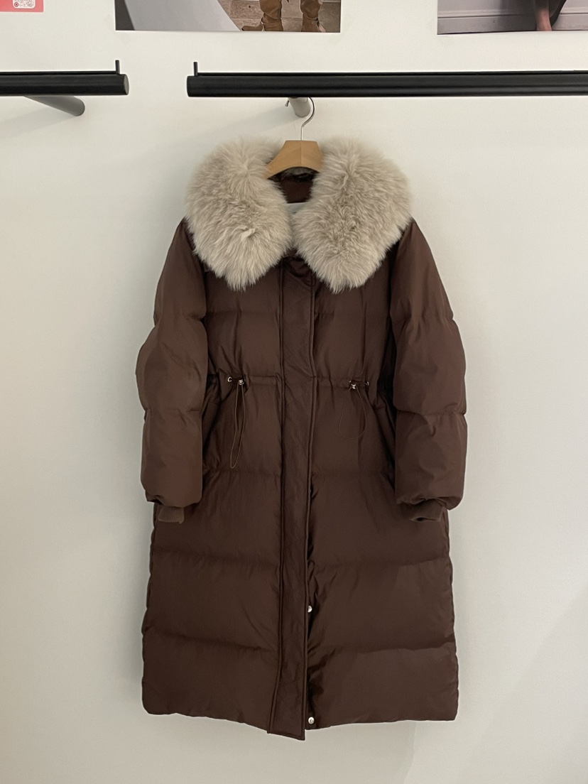 BUTTER-P東大門㊣直郵女裝新款25秋冬熱賣休閑長款羽絨服狐貍BUTTER-P長款羽絨服圖色2