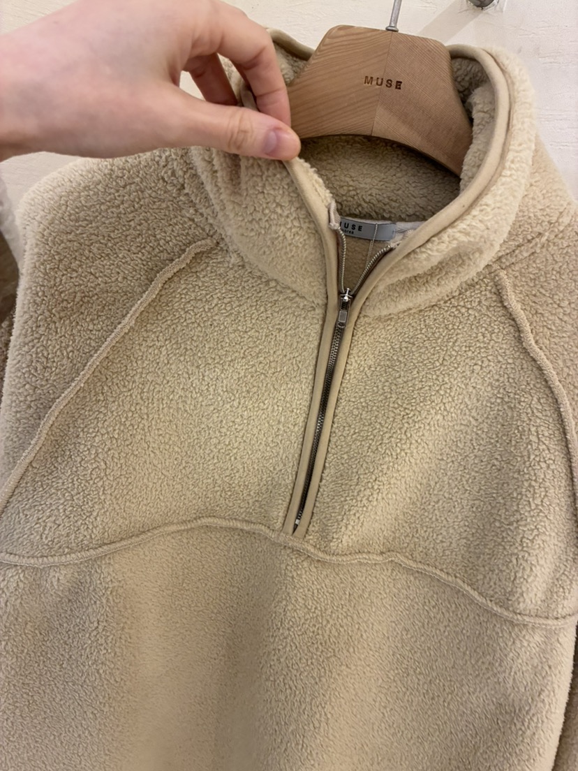 MUSE-P韓國代購㊣女裝新款職業時尚25秋冬休閑衛衣抓絨拉鏈MUSE-P衛衣