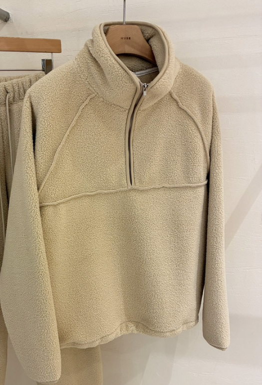 MUSE-P韓國代購㊣女裝新款職業時尚25秋冬休閑衛衣抓絨拉鏈MUSE-P衛衣圖色1