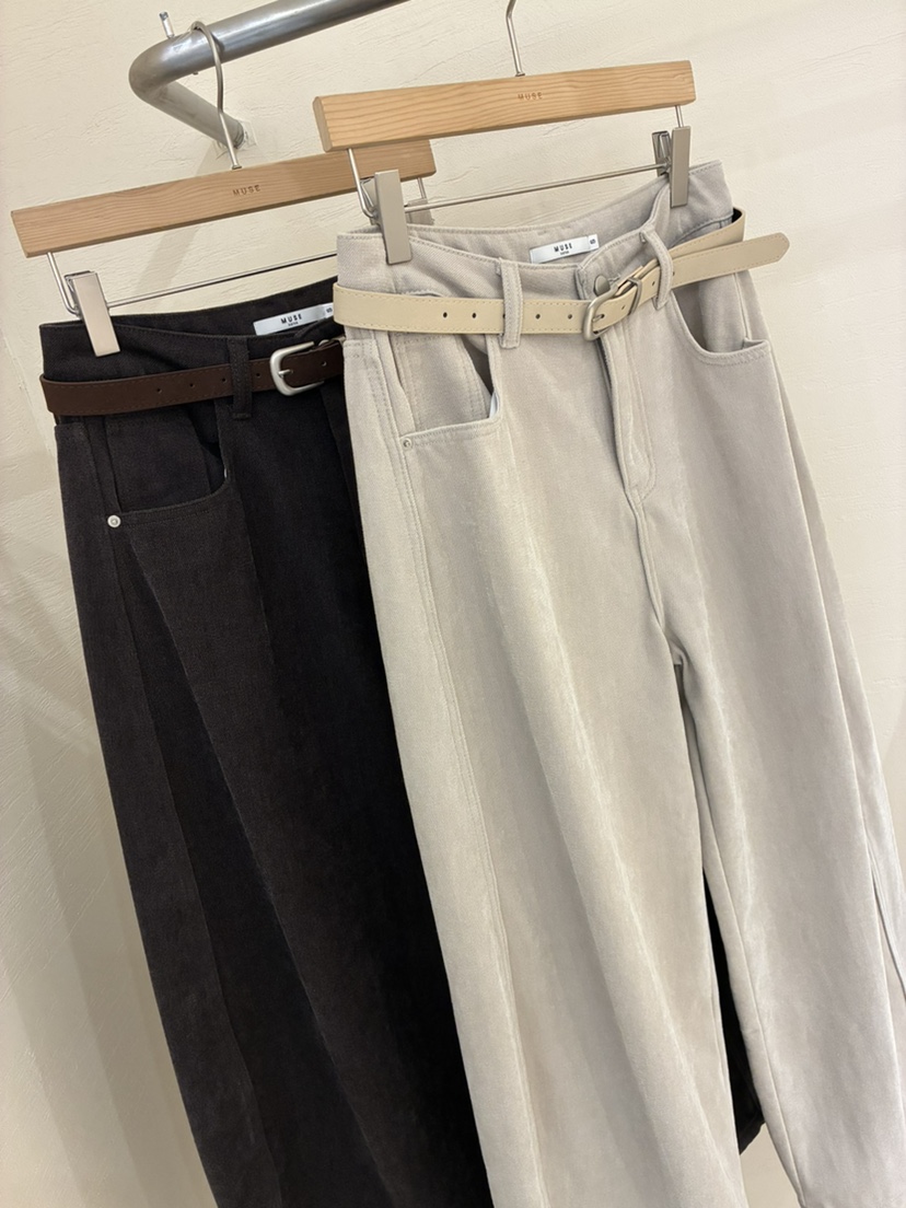 MUSE-P東大門㊣代購女士新款25秋冬職業推薦牛仔褲不含腰帶MUSE-P牛仔褲