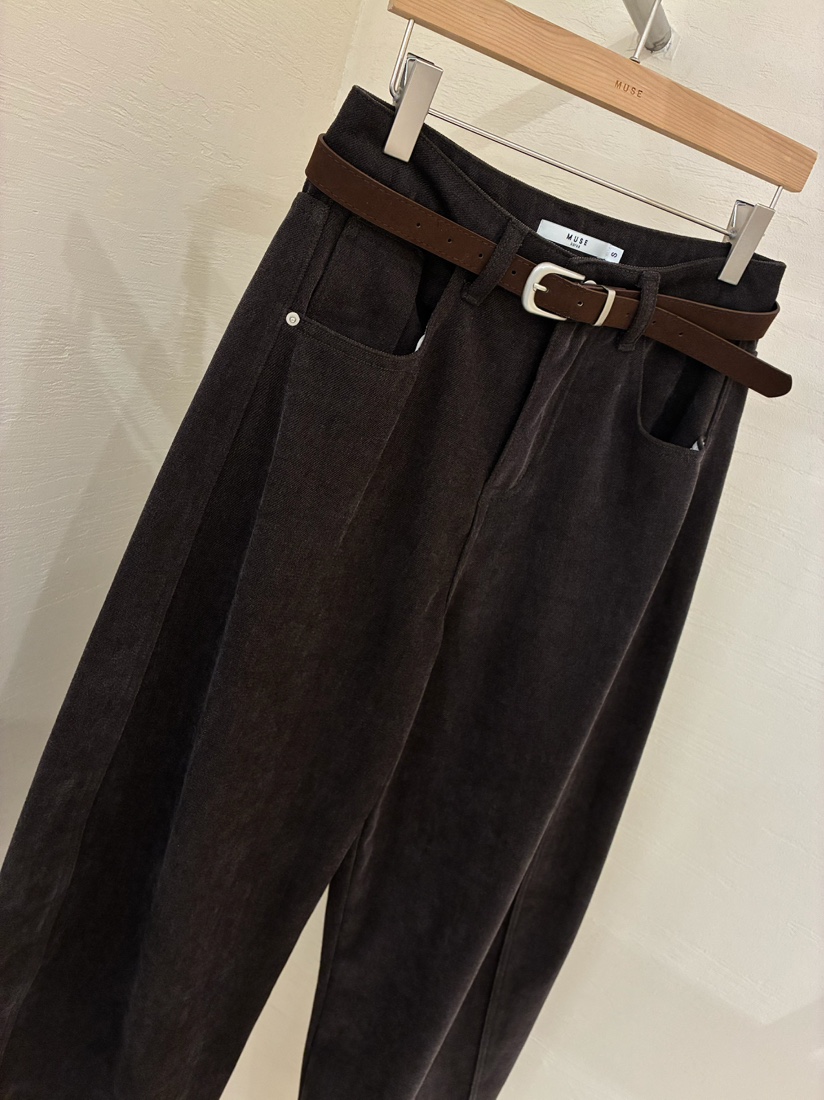 MUSE-P東大門㊣代購女士新款25秋冬職業推薦牛仔褲不含腰帶MUSE-P牛仔褲