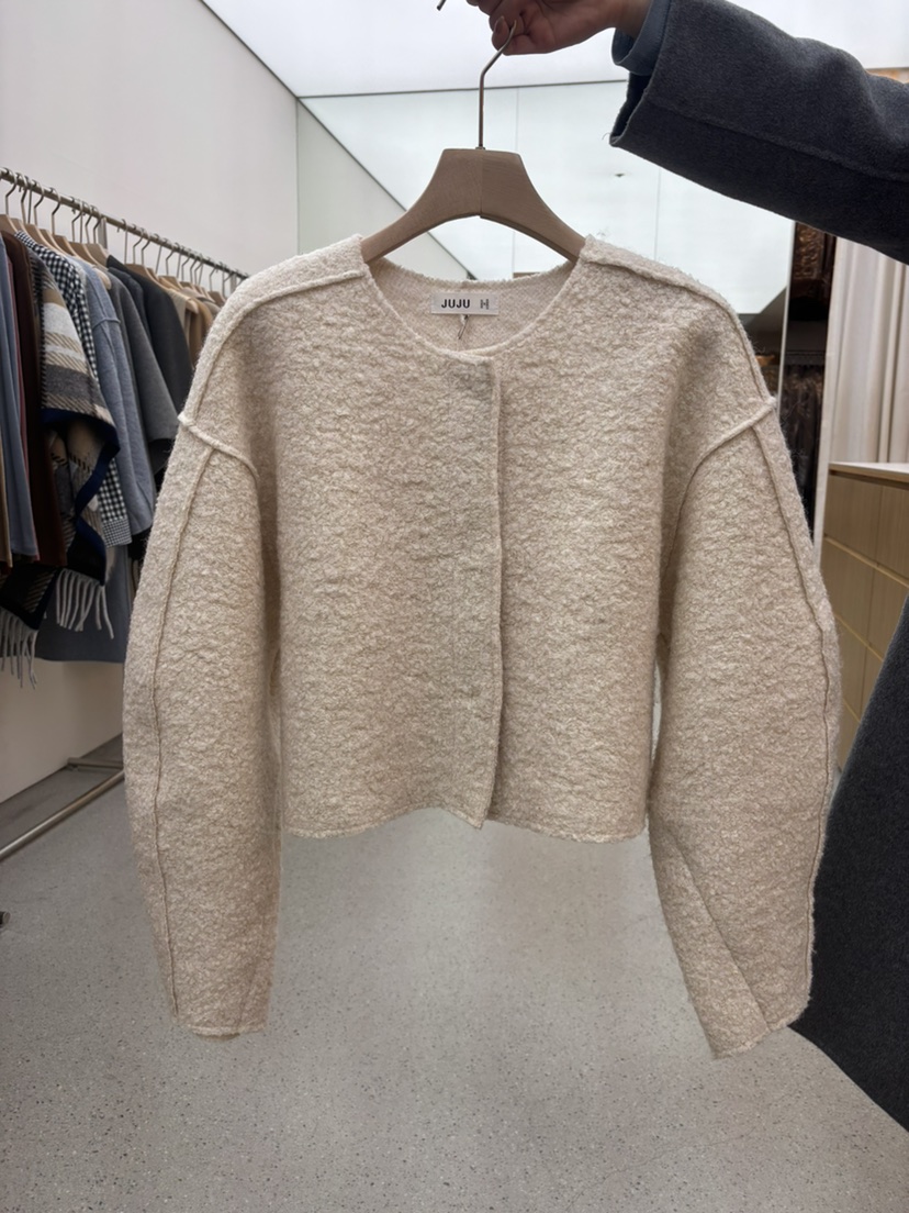 JUJU韓國代購㊣女士新款25秋冬職業休閑人氣推薦熱賣時尚夾克JUJU夾克圖色1