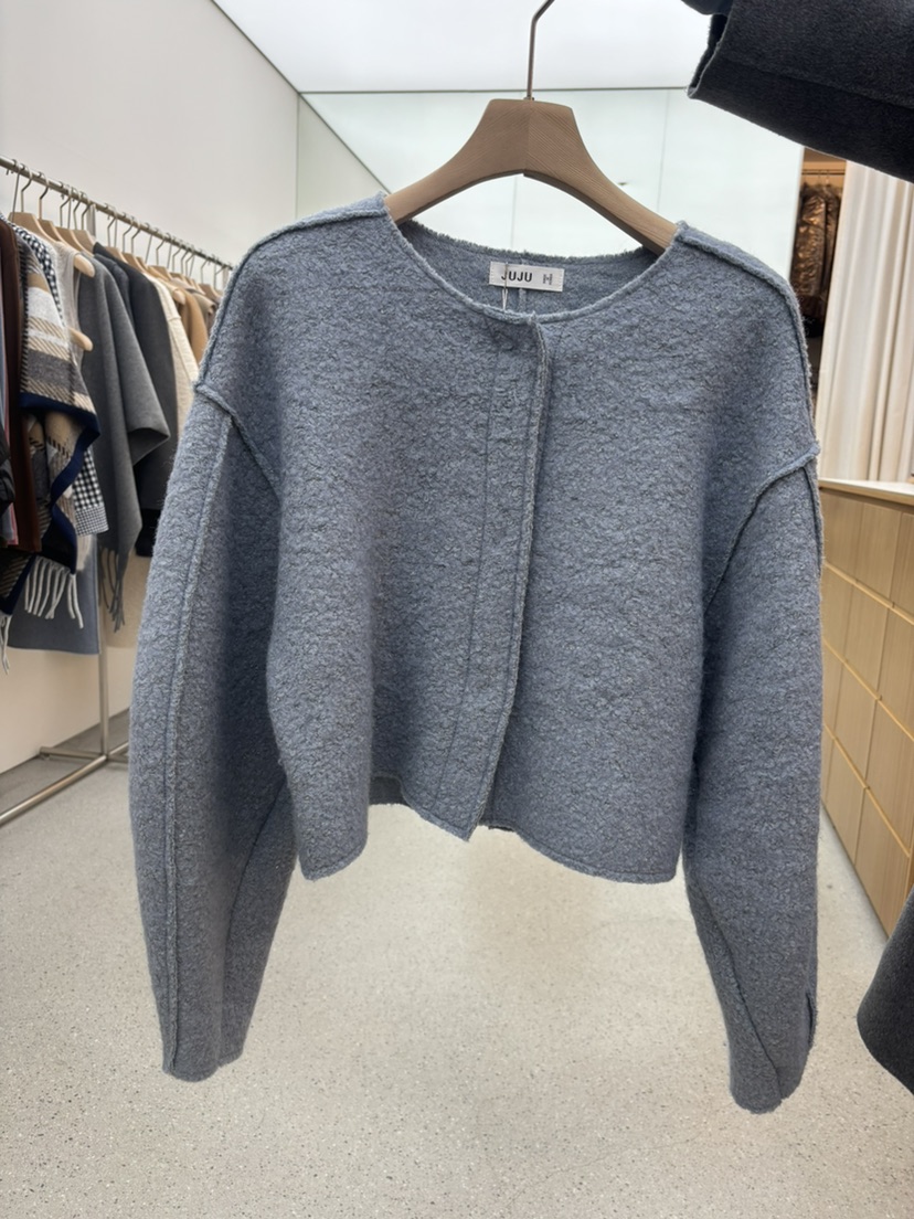 JUJU韓國代購㊣女士新款25秋冬職業休閑人氣推薦熱賣時尚夾克JUJU夾克圖色2