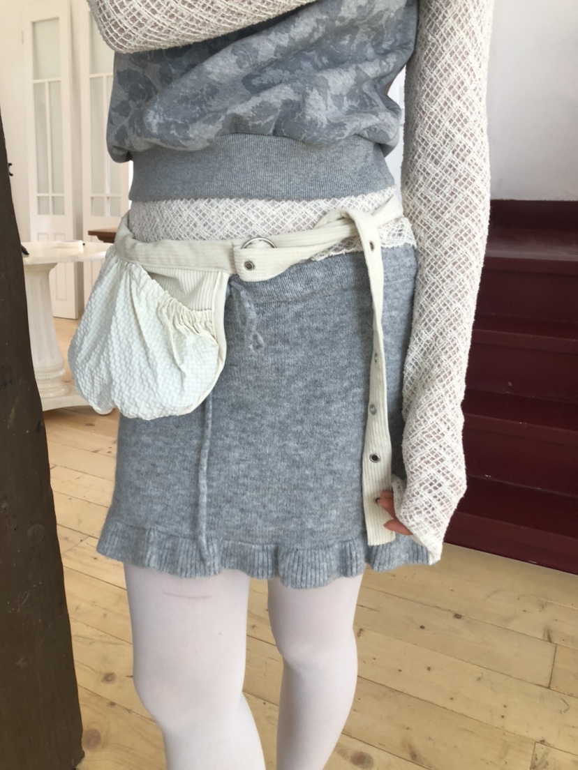 FLASH東大門㊣代購女士新品職業時尚25秋冬人氣熱賣短裙荷葉邊FLASH短裙