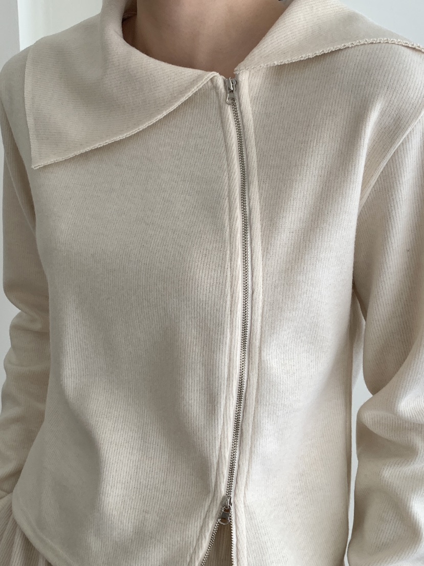 RE:OPENING韓國代購㊣女士新款時尚熱賣人氣推薦針織衫拉鏈RE:OPENING針織衫