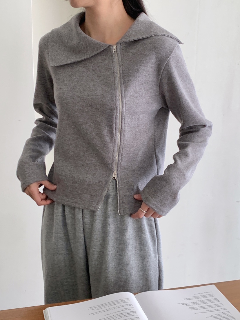 RE:OPENING韓國代購㊣女士新款時尚熱賣人氣推薦針織衫拉鏈RE:OPENING針織衫