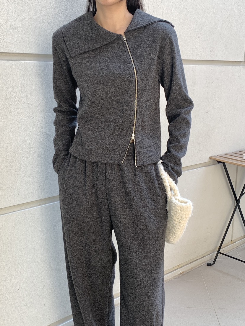 RE:OPENING韓國代購㊣女士新款時尚熱賣人氣推薦針織衫拉鏈RE:OPENING針織衫