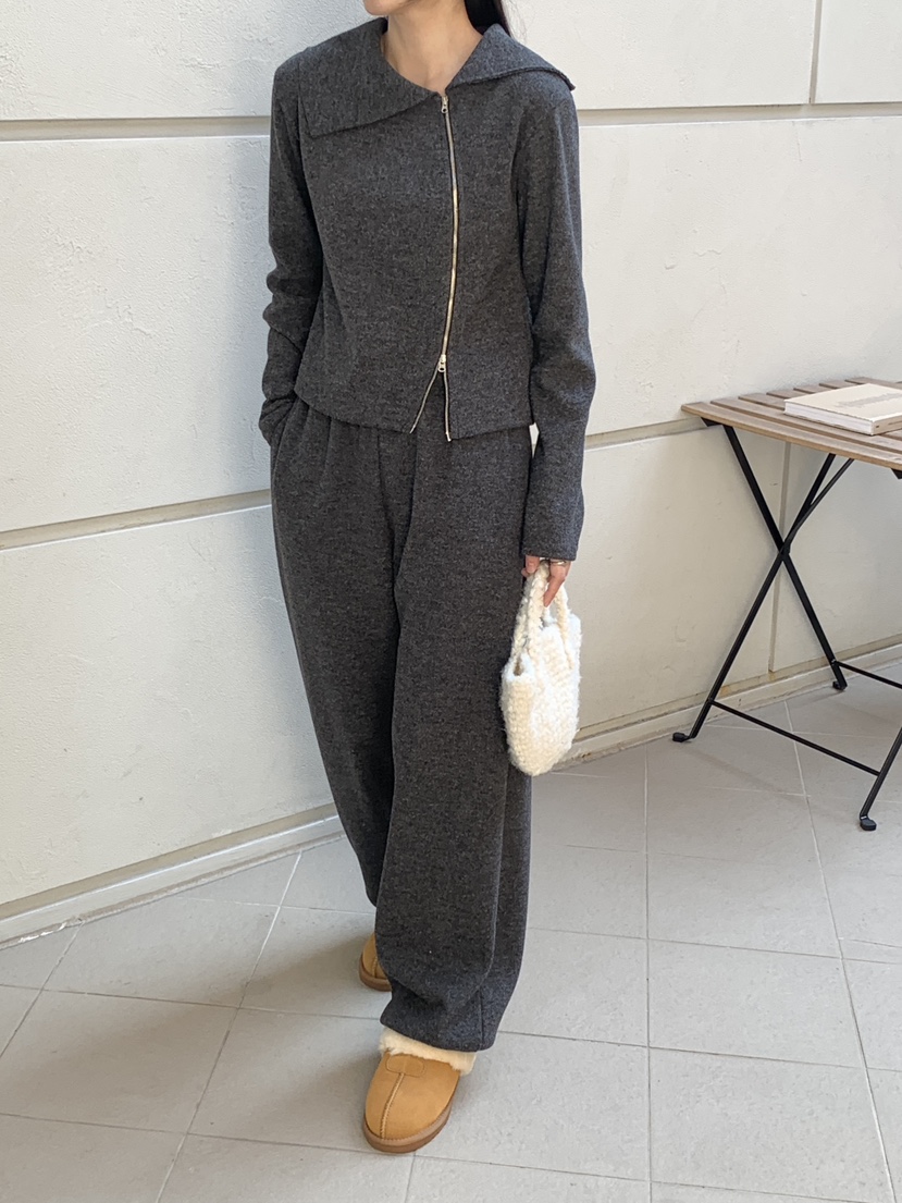 RE:OPENING韓國代購㊣女士新款時尚熱賣人氣推薦針織衫拉鏈RE:OPENING針織衫