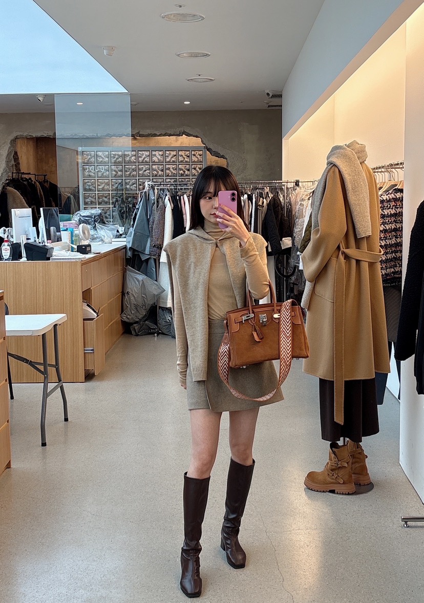 JUJU韓國代購㊣女士新款推薦25秋冬職業人氣休閑熱賣圍巾披肩JUJU圍巾/披肩