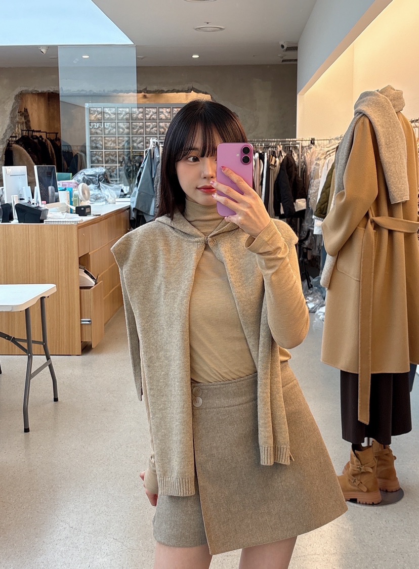 JUJU韓國代購㊣女士新款推薦25秋冬職業人氣休閑熱賣圍巾披肩JUJU圍巾/披肩