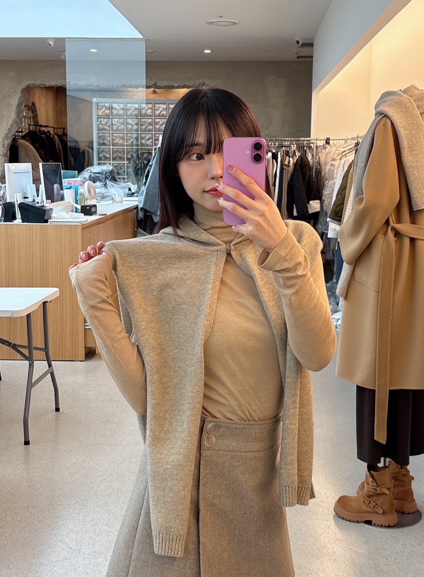 JUJU韓國代購㊣女士新款推薦25秋冬職業人氣休閑熱賣圍巾披肩JUJU圍巾/披肩