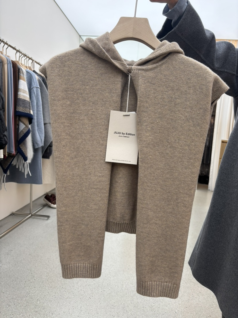 JUJU韓國代購㊣女士新款推薦25秋冬職業人氣休閑熱賣圍巾披肩JUJU圍巾/披肩圖色1