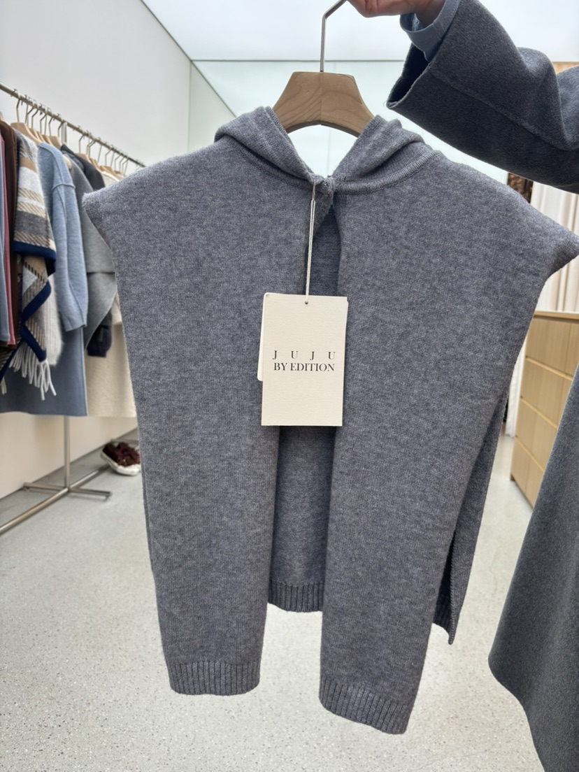 JUJU韓國代購㊣女士新款推薦25秋冬職業人氣休閑熱賣圍巾披肩JUJU圍巾/披肩圖色2