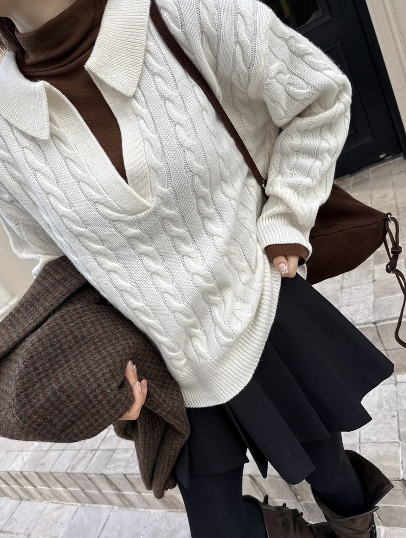 JUJU東大門㊣實拍女士新款時尚休閑人氣推薦熱賣針織衫羊絨JUJU針織衫