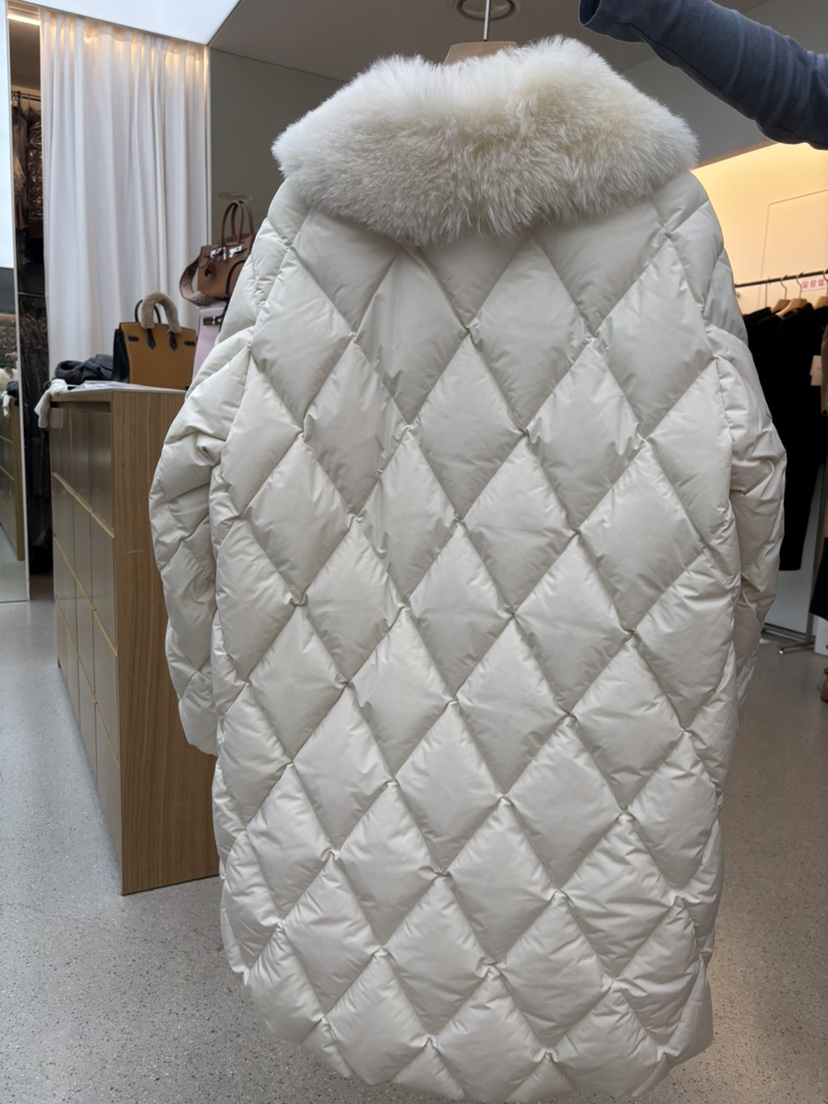 JUJU韓國代購㊣女士新款職業25秋冬推薦長款羽絨服絎縫鵝絨JUJU長款羽絨服