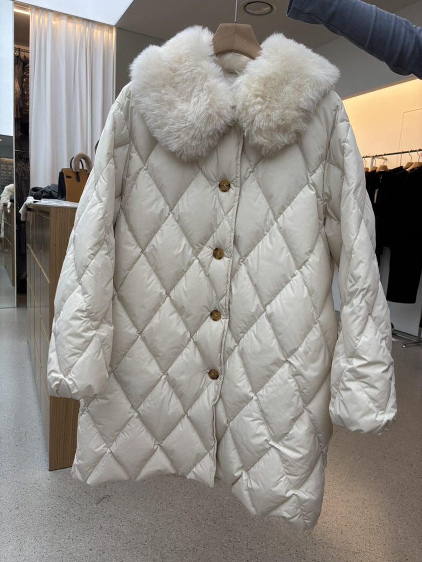 JUJU韓國代購㊣女士新款職業25秋冬推薦長款羽絨服絎縫鵝絨JUJU長款羽絨服圖色1