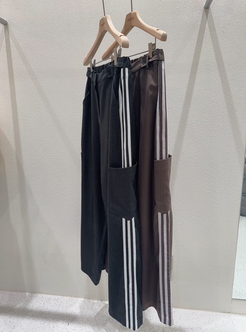 MARKE-P東大門㊣直郵女裝新款人氣職業推薦休閑褲羊毛條紋MARKE-P休閑褲