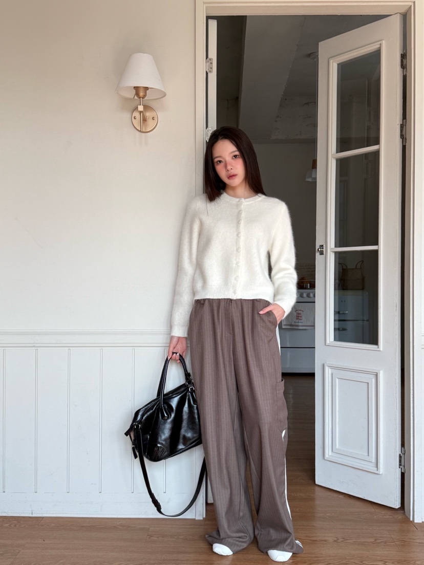 MARKE-P東大門㊣直郵女裝新款人氣職業推薦休閑褲羊毛條紋MARKE-P休閑褲