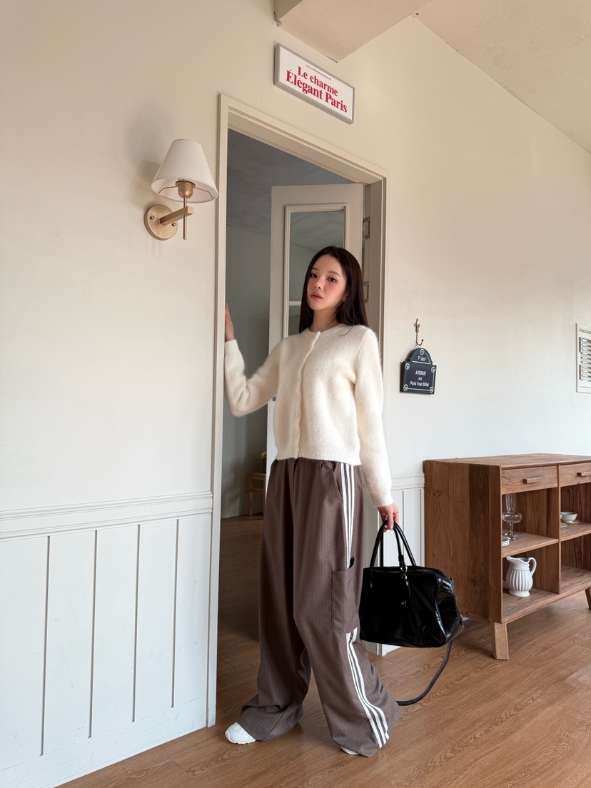 MARKE-P東大門㊣直郵女裝新款人氣職業推薦休閑褲羊毛條紋MARKE-P休閑褲